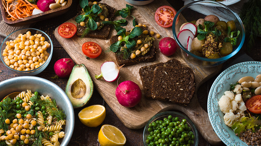 different salad and snack on the wooden table hori 2026 01 05 04 45 55 utc